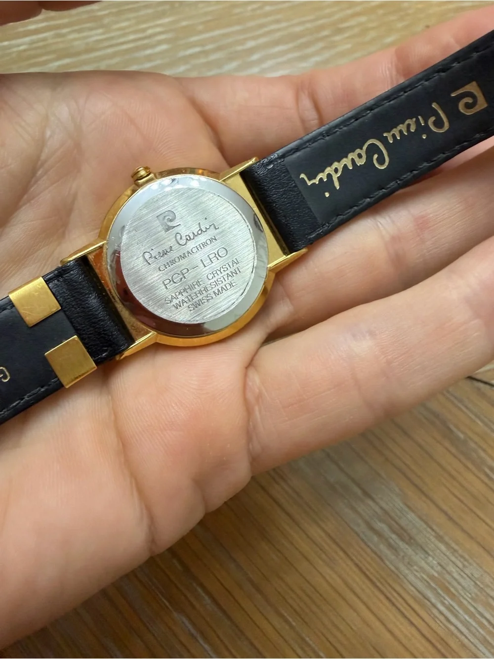 Pierre Cardin Gold and Black Dress Watch with Date